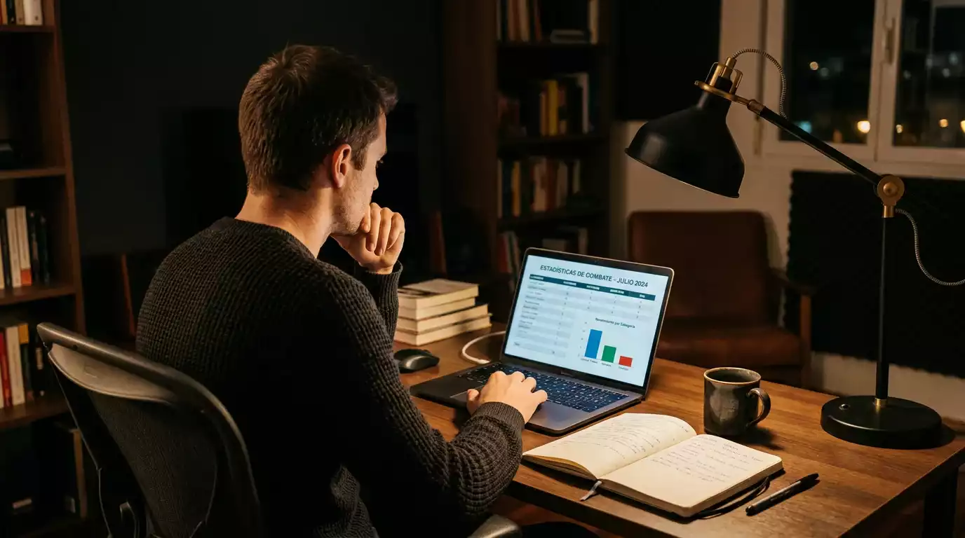 Análisis de estadísticas de combate MMA antes de apostar en UFC